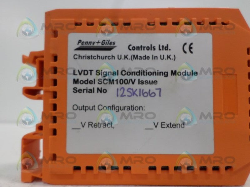 PENNY+GILES SCM100/V LVDT SIGNAL CONDITIONING MODULE NSNP