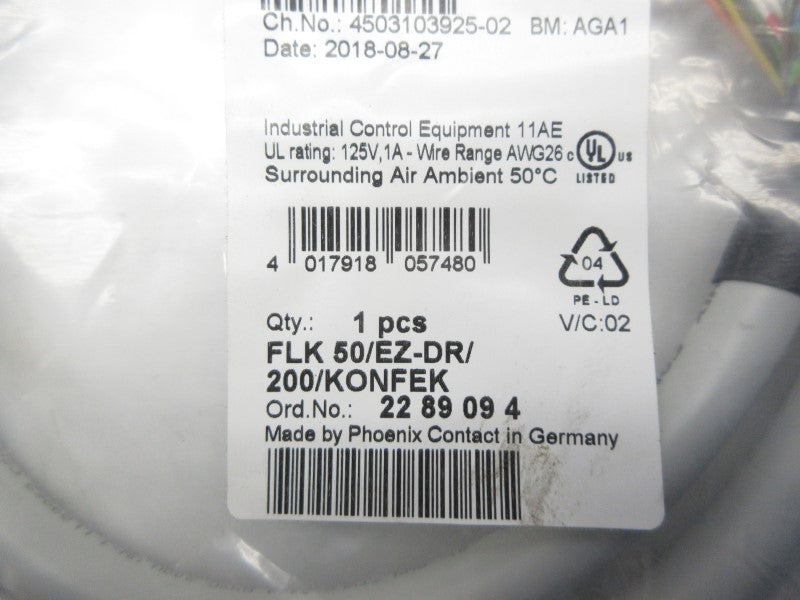 PHOENIX CONTACT FLK50/EZ-DR/200/KONFEK 2289094 NSMP