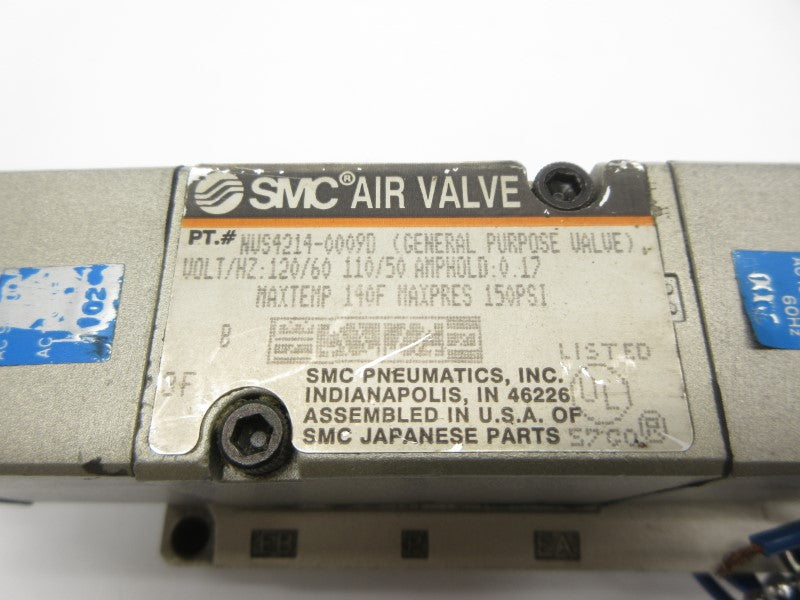 SMC NVS4214-0009D 110/120V 0.17A 150PSI UNMP