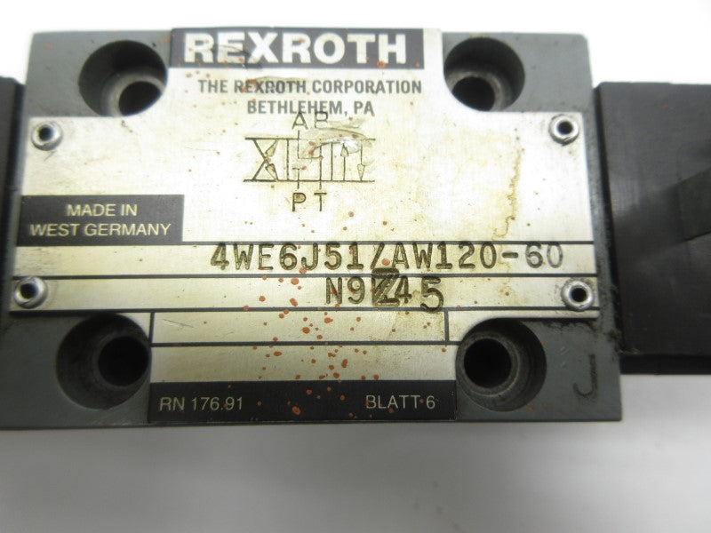 REXROTH 4WE6J51/AW120-60N9Z45 120V UNMP