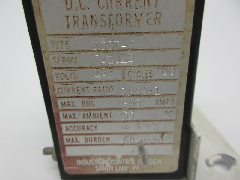 IC DCCT-5 120V 500A UNMP
