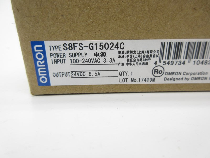OMRON S8FS-G15024C 100-240VAC 3.3A NSMP