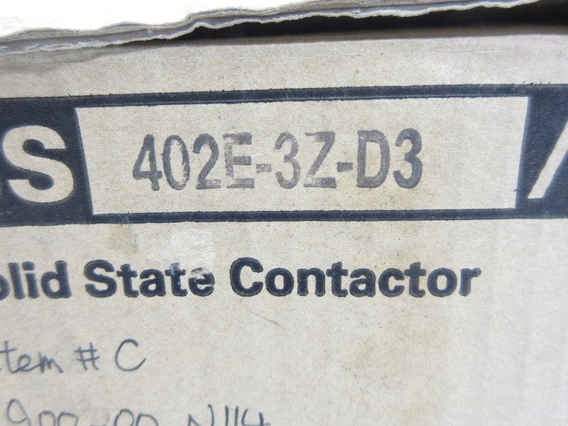 FUJI ELECTRIC SS402E-3Z-D3/F 240VAC .40A NSMP