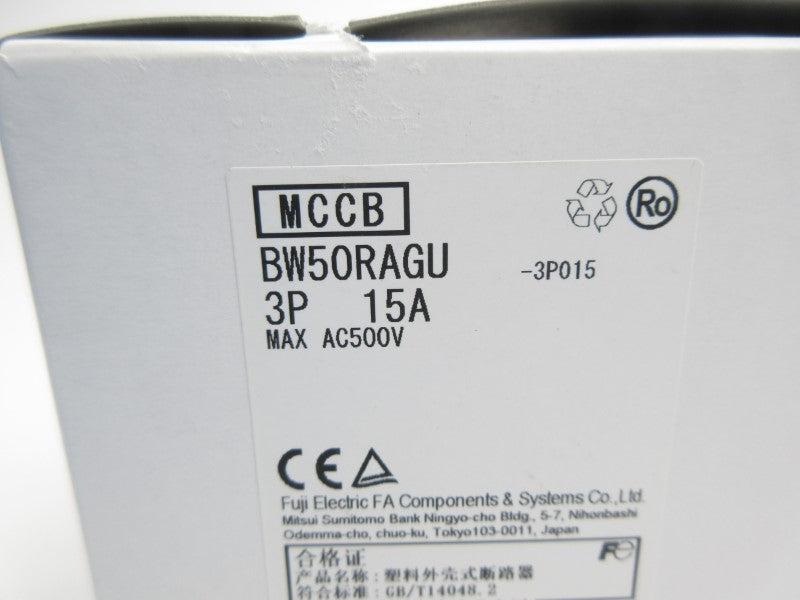 FUJI ELECTRIC BW50RAGU-3P3015 500VAC 15A NSMP