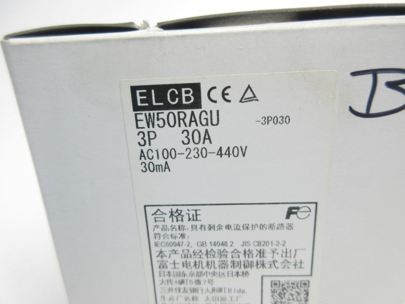 FUJI ELECTRIC EW50RAGU-3P030 100-230-440VAC 30A NSMP