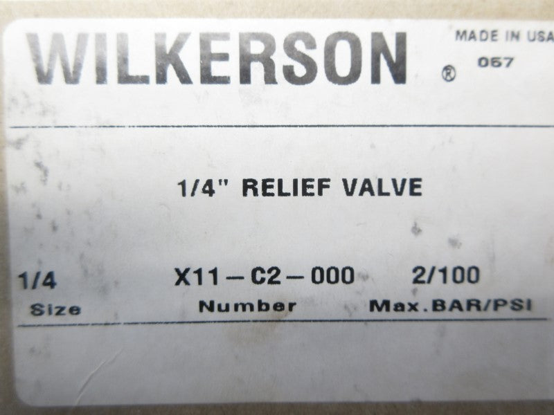 WILKERSON X11-C2-000 2/100PSI 1/4" NSMP