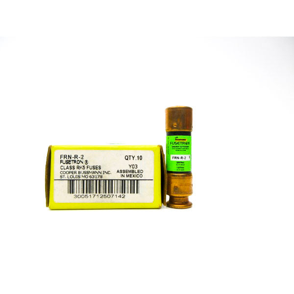 BUSSMANN FRN-R-2 250VAC 2A (PKG OF 10) (YL/GR) NSMP