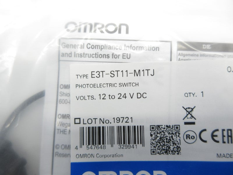 OMRON E3T-ST11-M1TJ 12-24VDC 0.3M NSMP