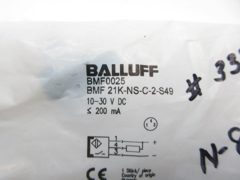 BALLUFF BMF21K-NS-C-2-S49 BMF0025 10-30VDC NSMP