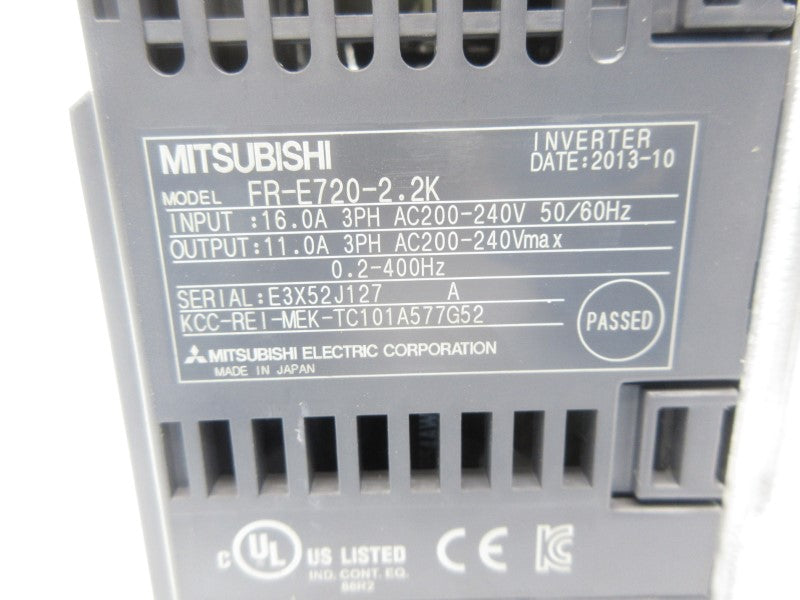 MITSUBISHI FR-E720-2.2K 200-240VAC 16.0A NSNP