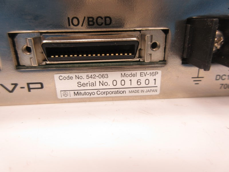 MITUTOYO EV-16P 542-063 12-24VDC NSNP