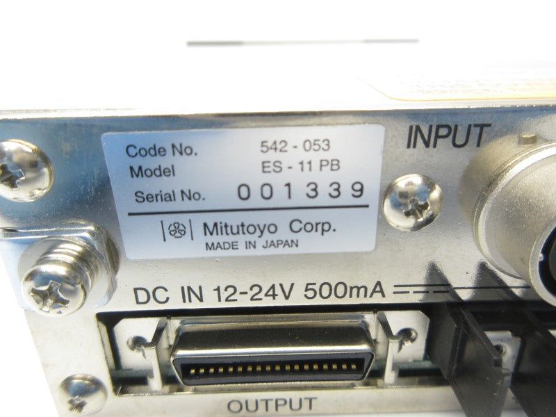 MITUTOYO ES-11PB 12-24VDC NSNP