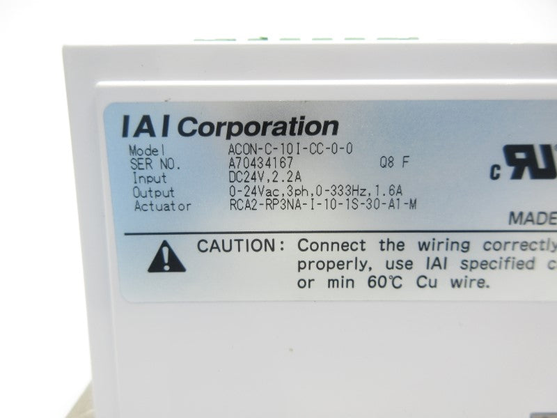 IAI ACON-C-10I-CC-0-0 24VDC 2.2A NSNP