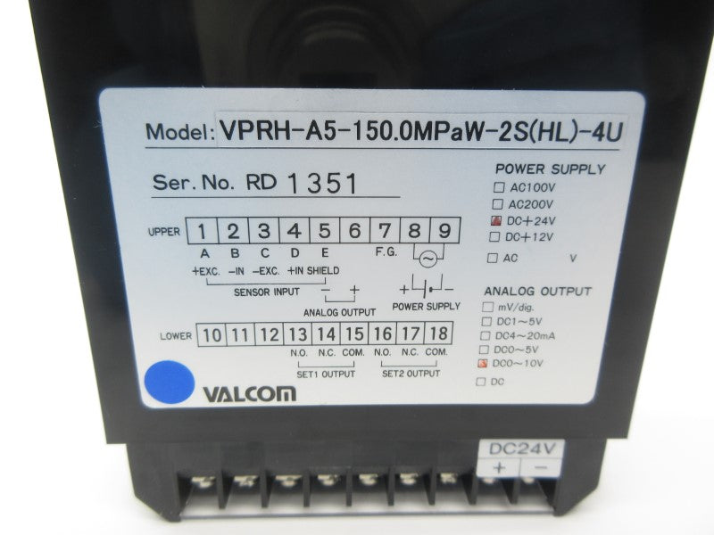 VALCOM VPRH-A5-150.0MPAW-2S(HL)-4U 24VDC NSNP