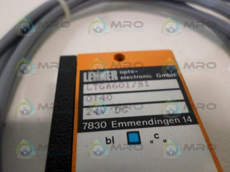 LEHNER LTGA601/S1 PHOTOELECTRIC SWITCH 24VDC NSNP