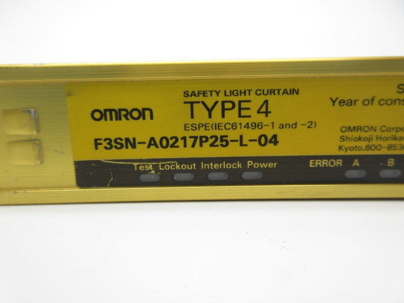 OMRON F3SN-A0217P25-L-04 UNMP