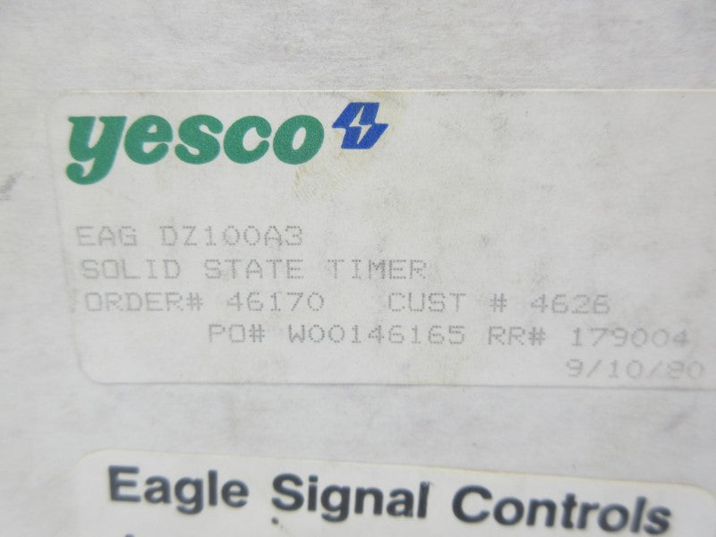 EAGLE SIGNAL DZ100A3 120V 10A NSMP