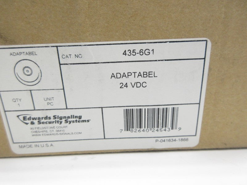 EDWARDS SIGNALING 435-6G1 24VDC .062A NSMP