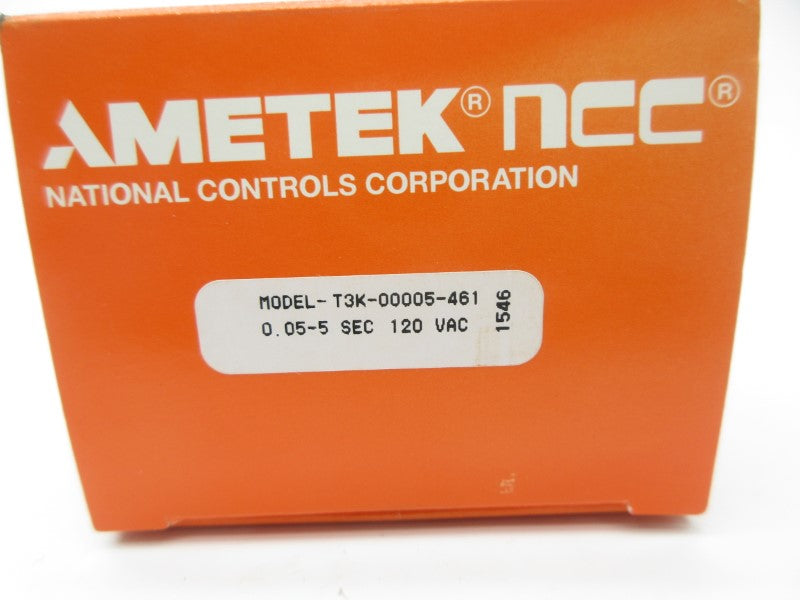 NCC T3K-00005-461 120VAC 0.05-5S NSMP