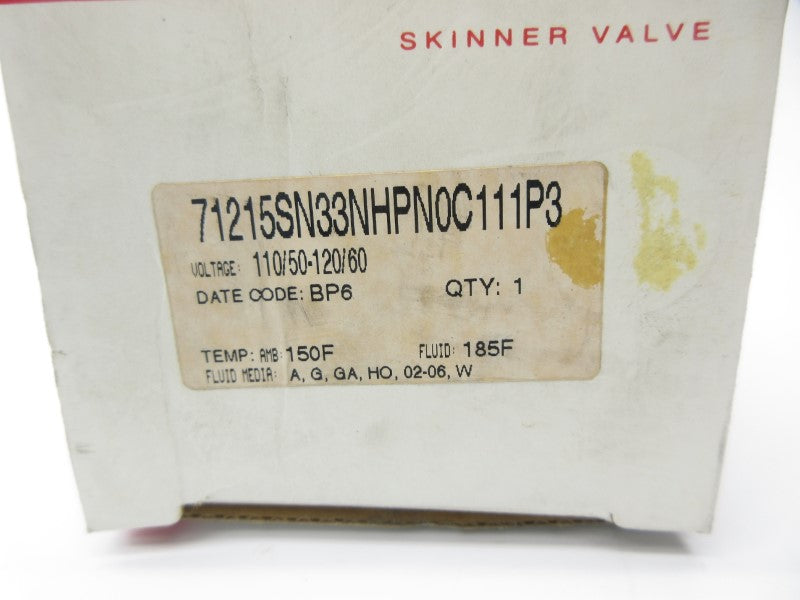HONEYWELL 71215SN33NHPN0C111P3 110/120V 5-11PSI 3/8" NSMP