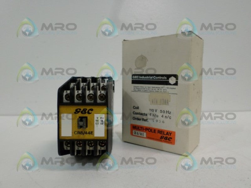 GEC CONTROLS CR8/44E 110V NSMP