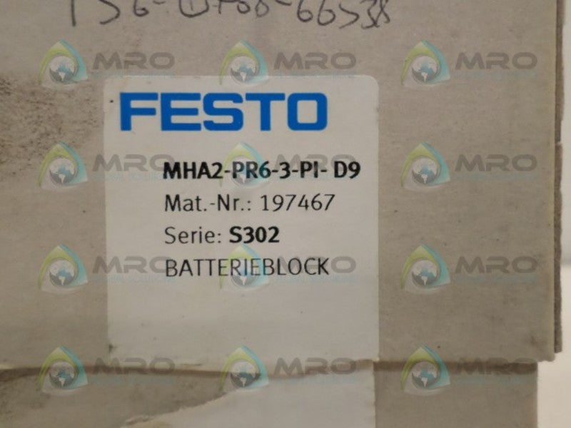 FESTO MHA2-PR6-3-PI-D9 BATTERIERBLOCK NSMP