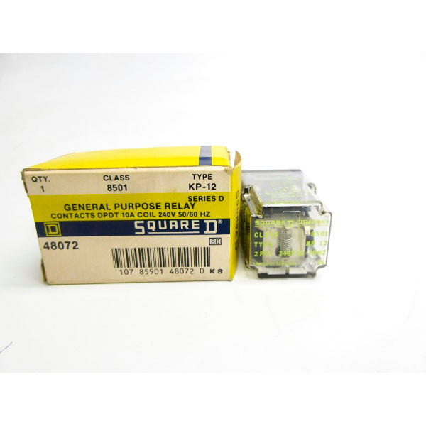 SQUARE D 8501KP-12 SER. D 240V 10A NSMP