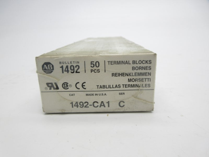 ALLEN BRADLEY 1492-CA1 SER. C (PKG OF 50) (GY/BL) NSFS