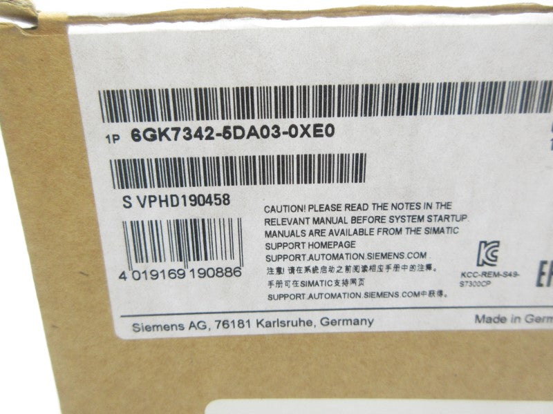 SIEMENS 6GK7342-5DA03-0XE0 24VDC 0.3A NSMP