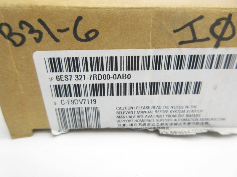SIEMENS 6ES7321-7RD00-0AB0 NSMP