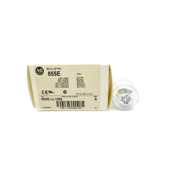 ALLEN BRADLEY 855E-LL10W SER. A 120VAC (WH) NSMP