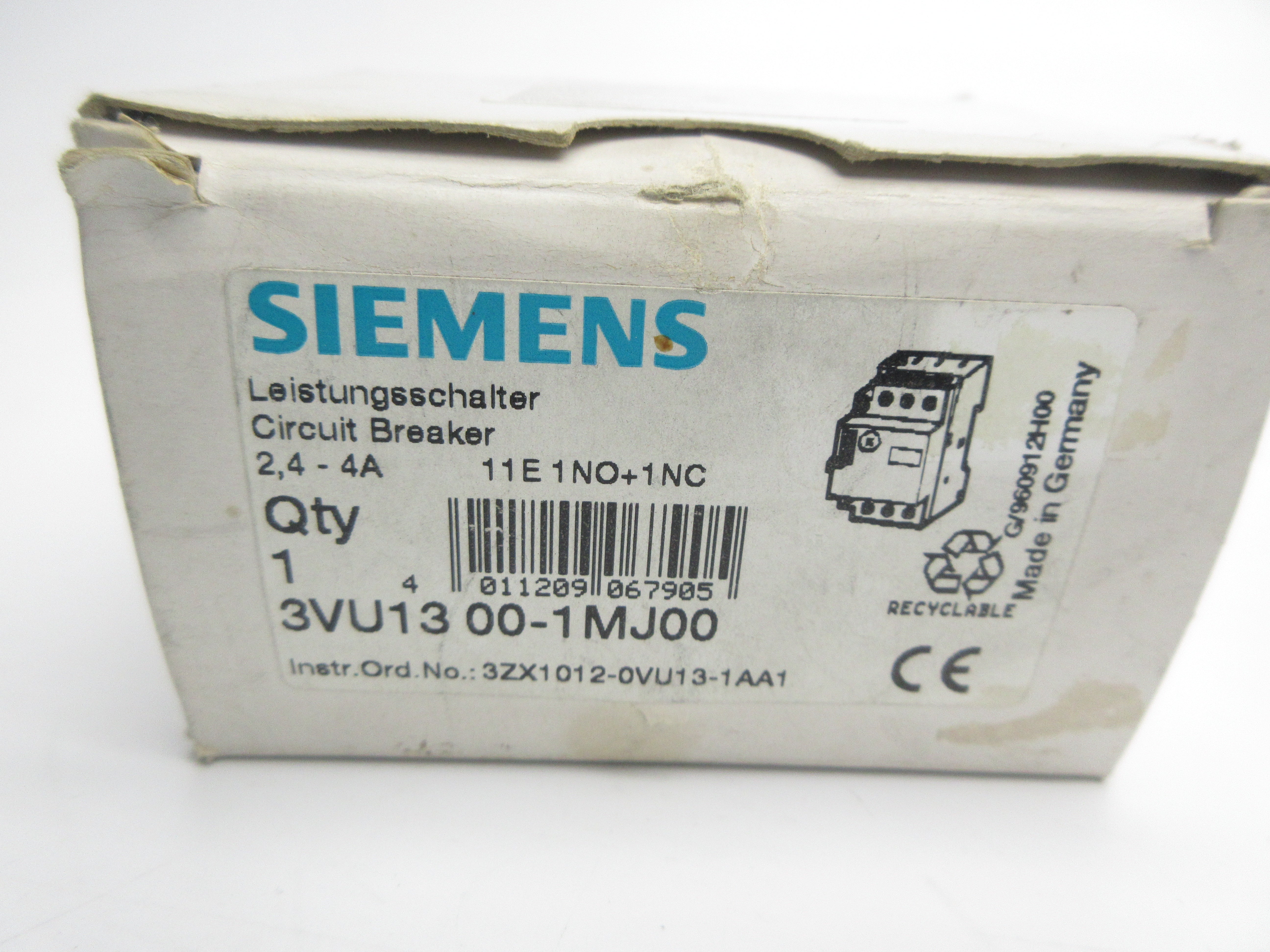 SIEMENS 3VU1300-1MJ00 2.4-4A NSMP