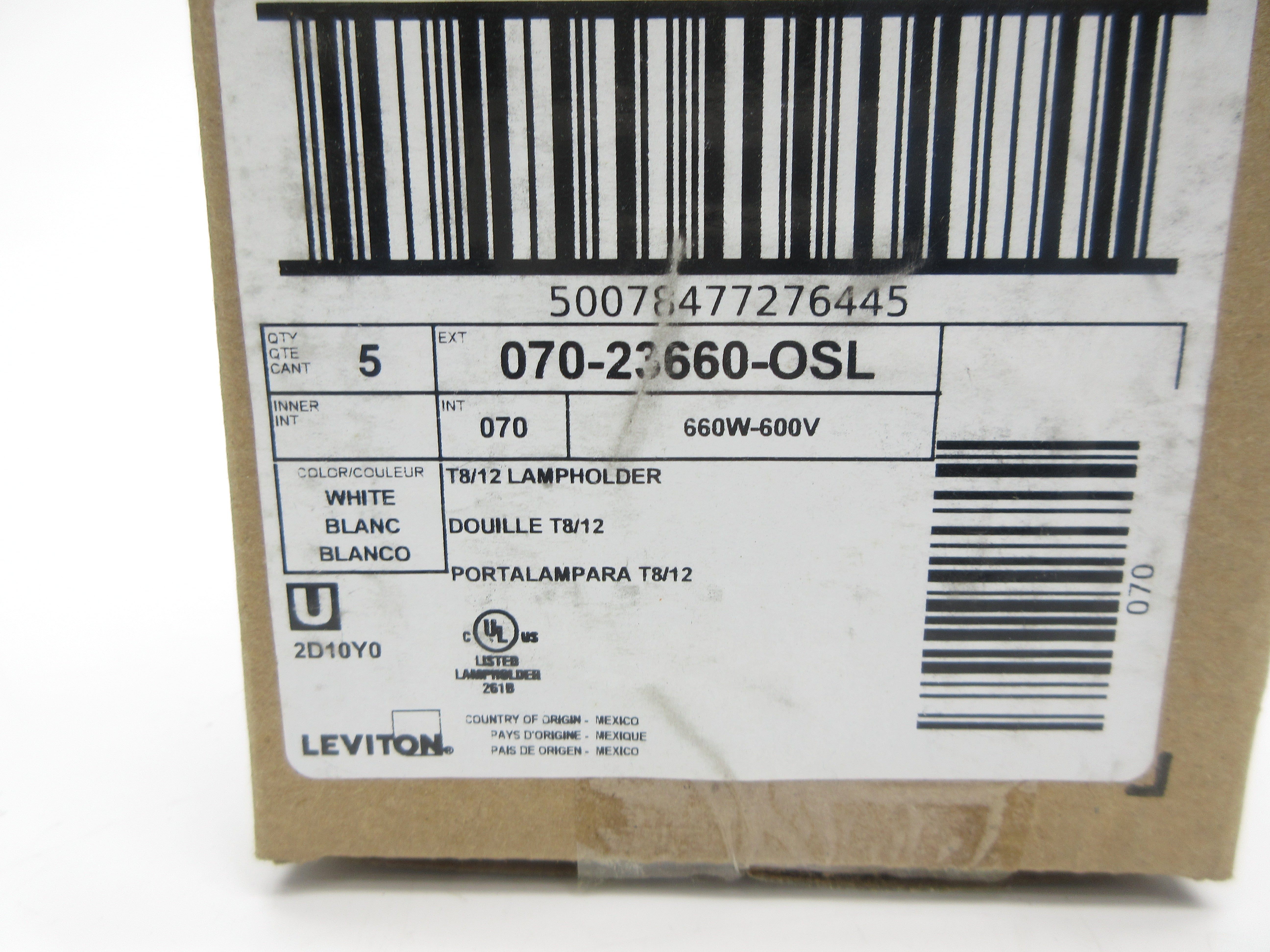 LEVITON 070-23660-OSL 600V (PKG OF 5) NSMP