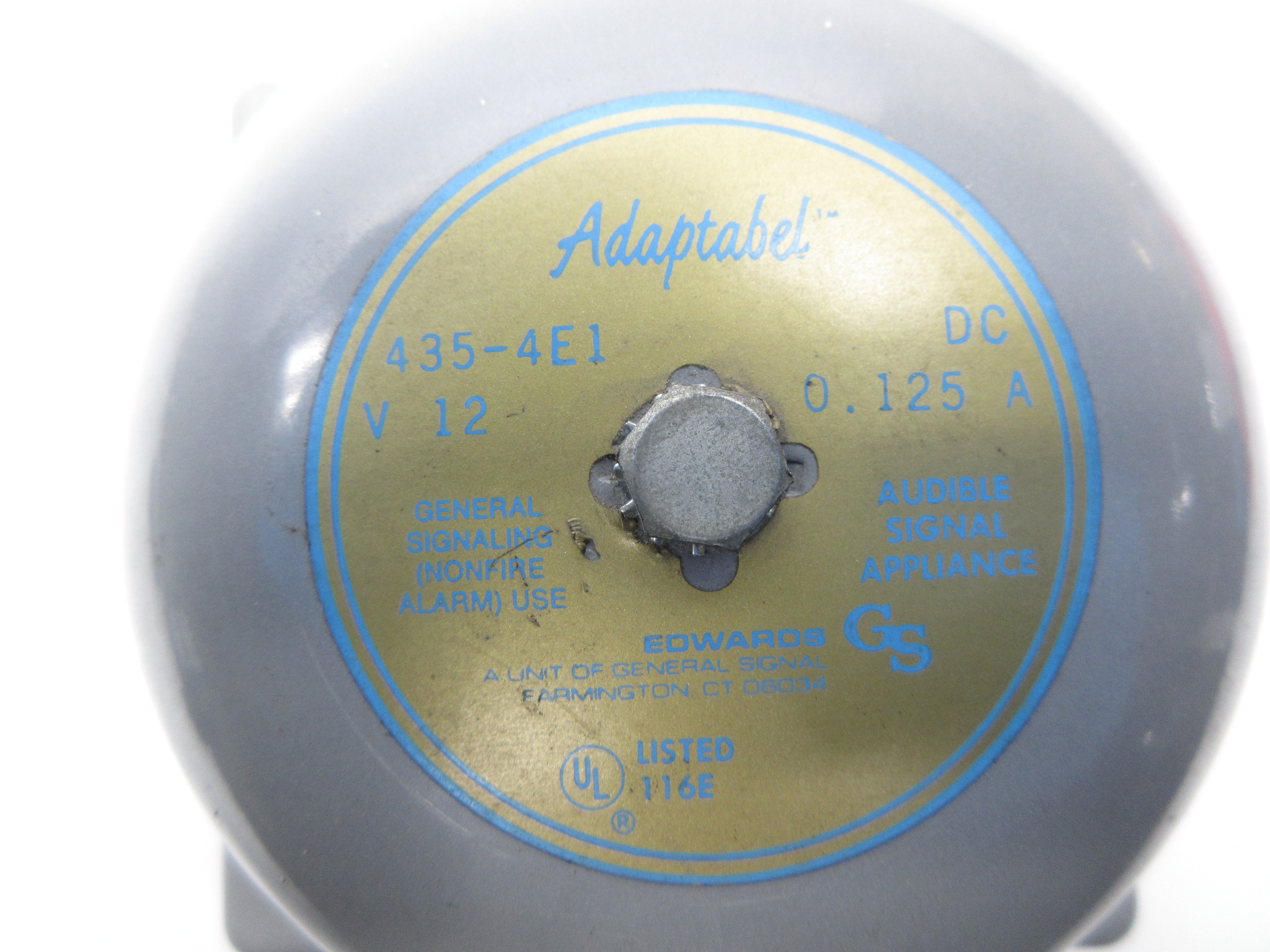 EDWARDS SIGNAL 435-4E1 12VDC 0.125A UNMP