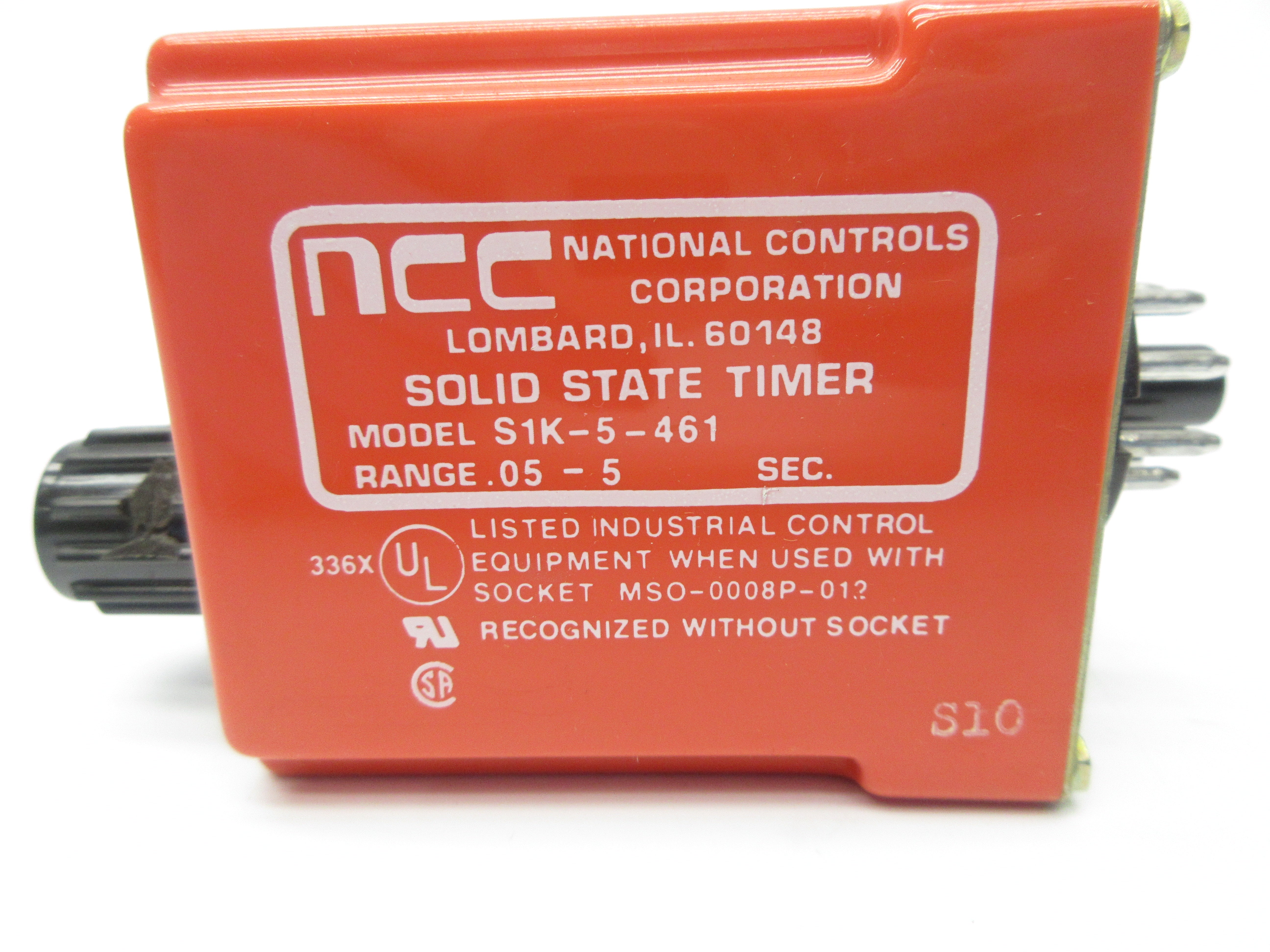 NCC S1K-5-461 120VAC 10A .05-5S NSNP