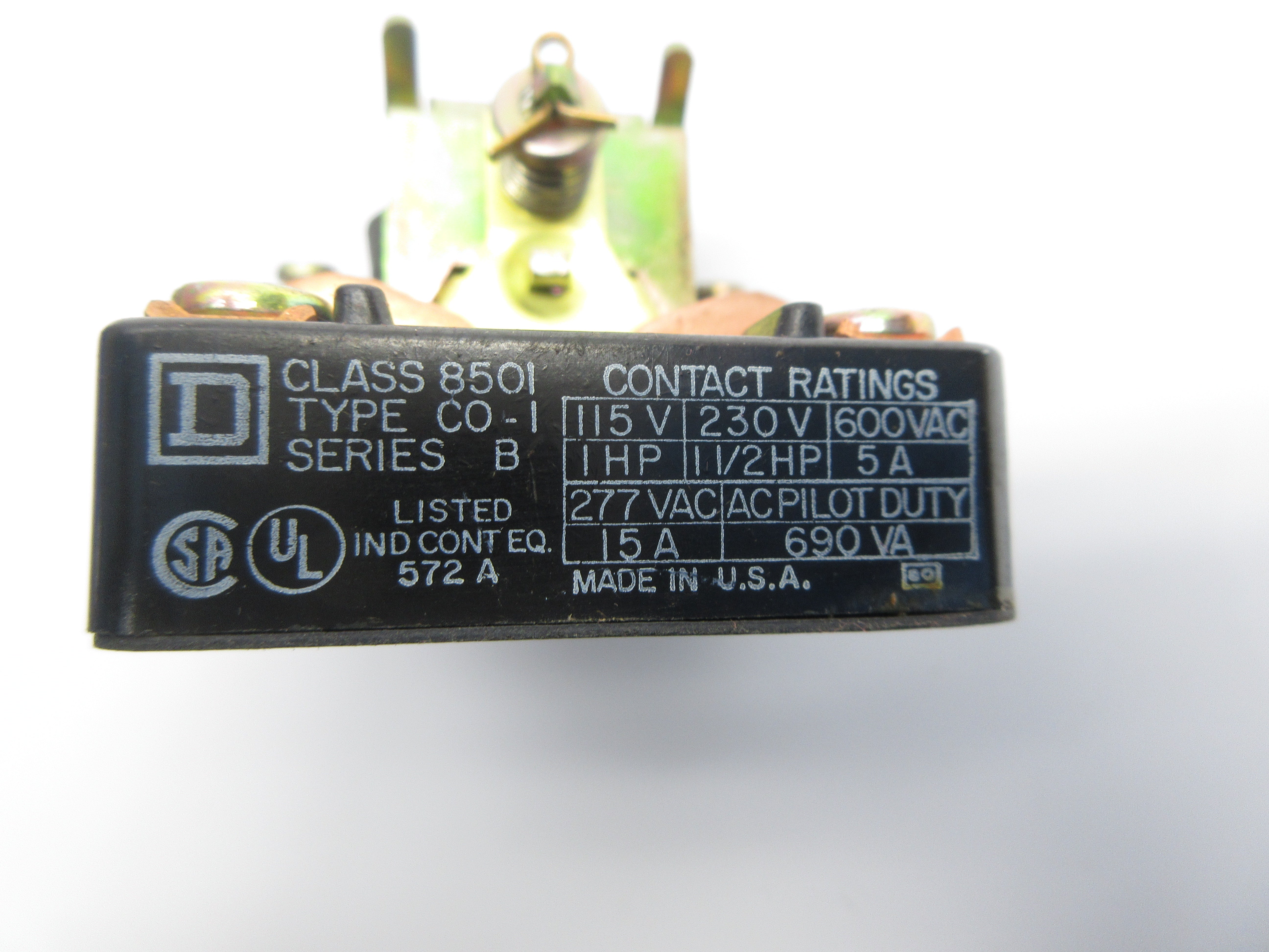 SQUARE D 8501CO-1 SER. B 110/120V 5A NSNP