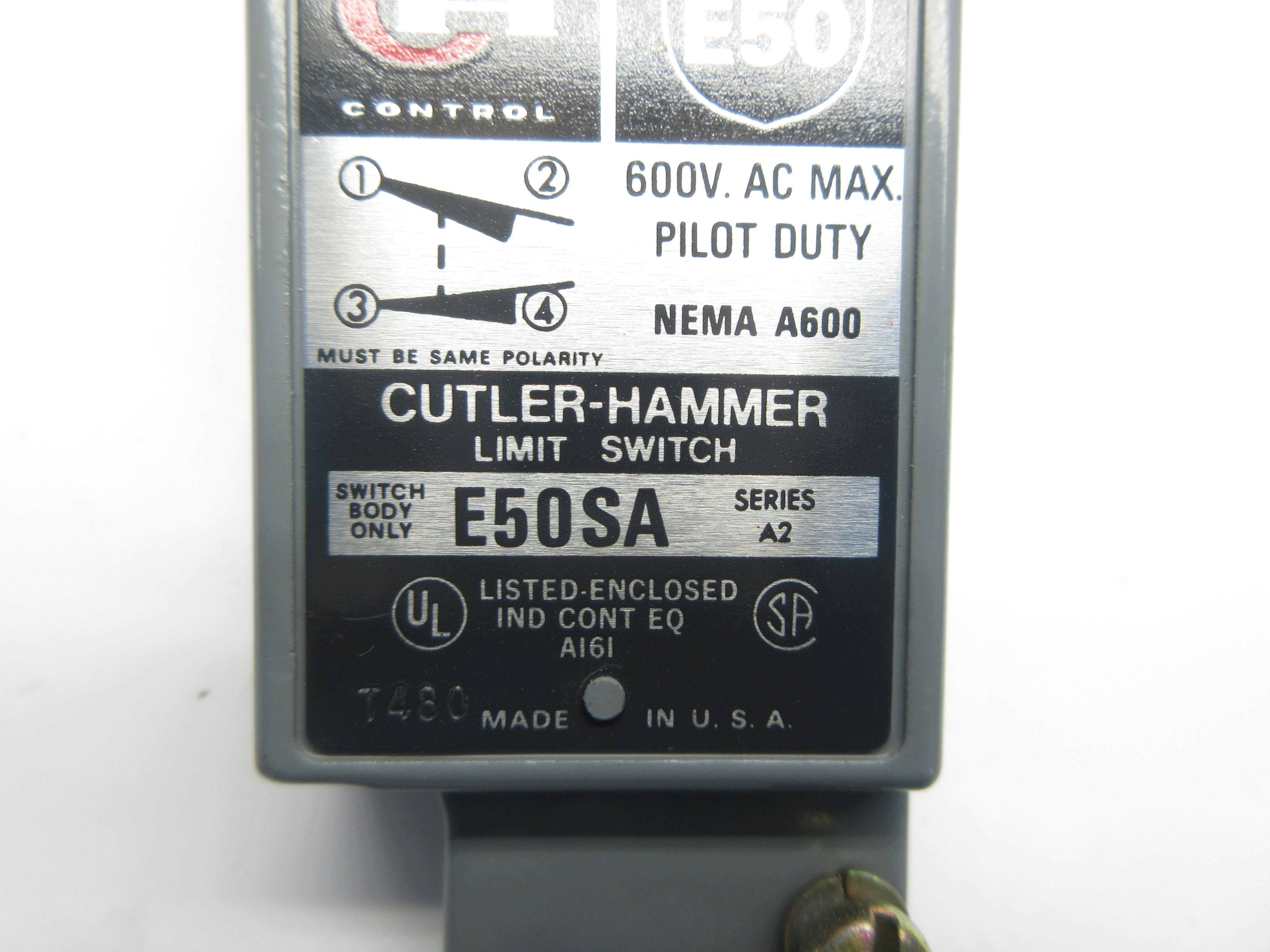 CUTLER HAMMER E50SA SER. A2 600VAC NSNP