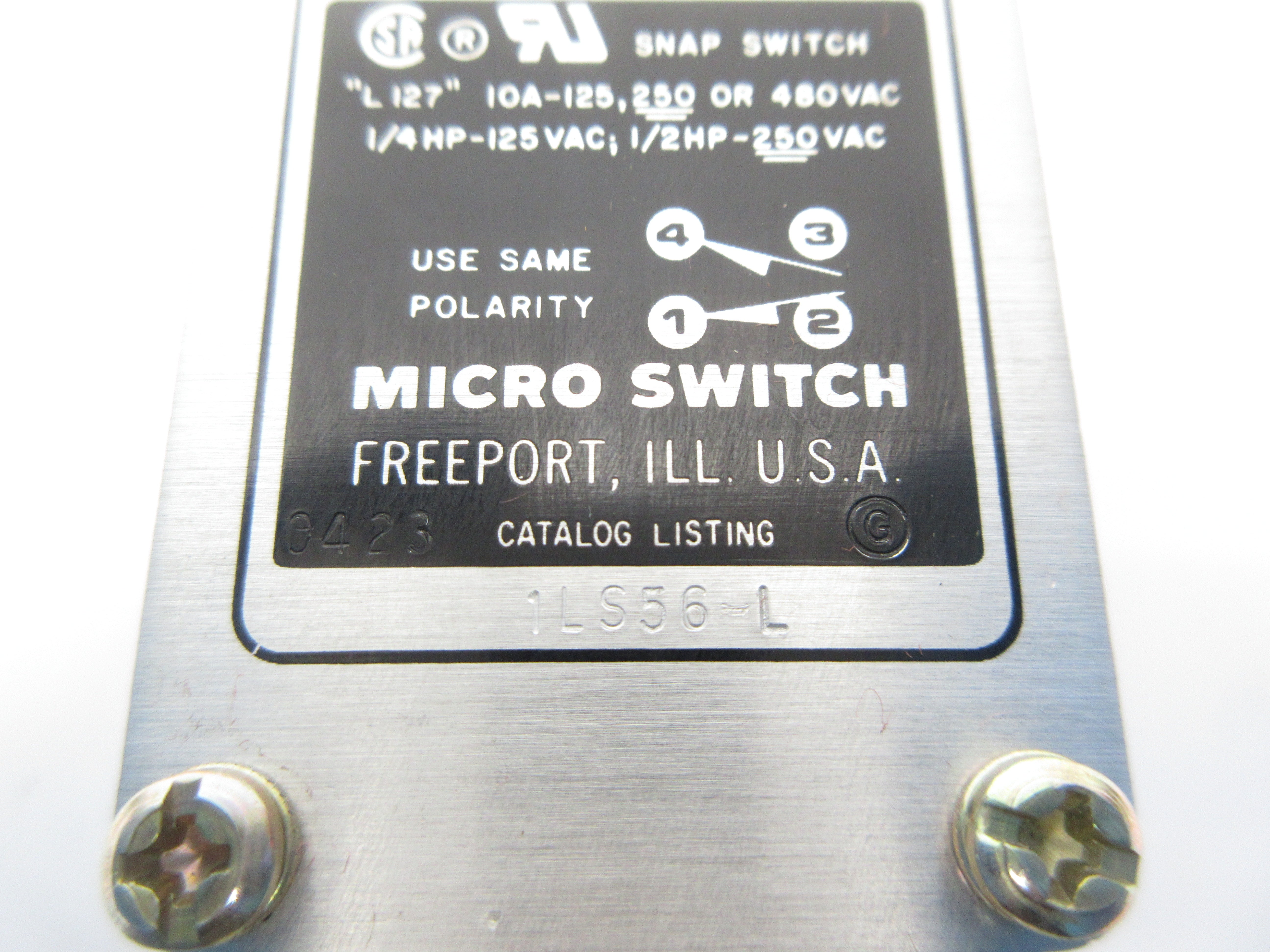 MICRO SWITCH 1LS56-L 480VAC 10A (AS PICTURED) NSNP