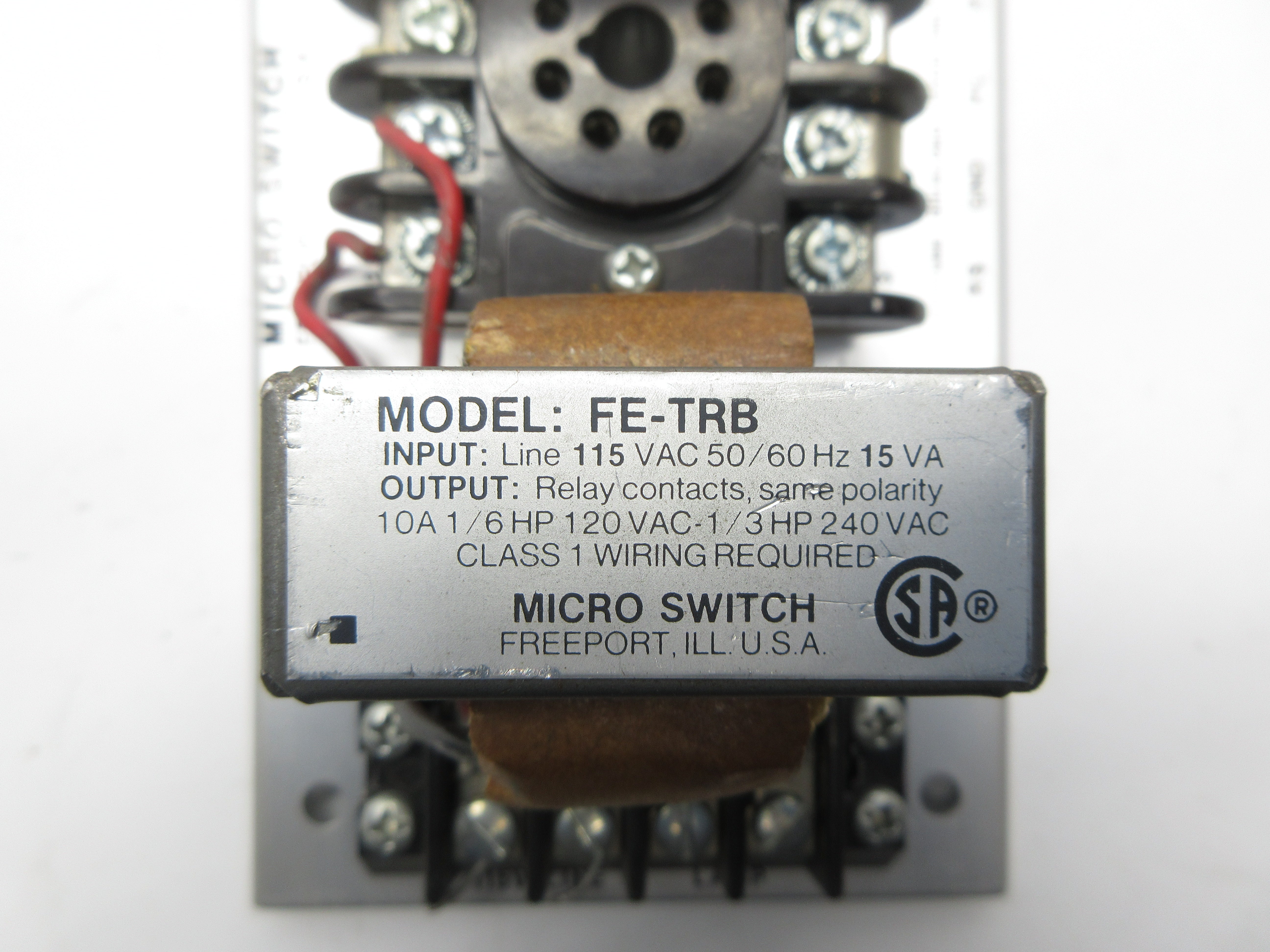 MICRO SWITCH FE-TRB 115VAC 10A NSNP