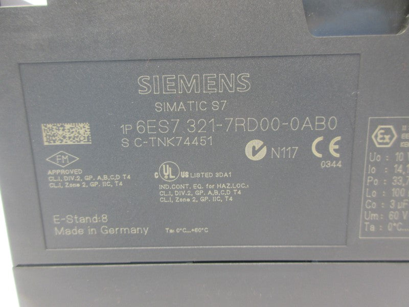SIEMENS 6ES7321-7RD00-0AB0 NSNP