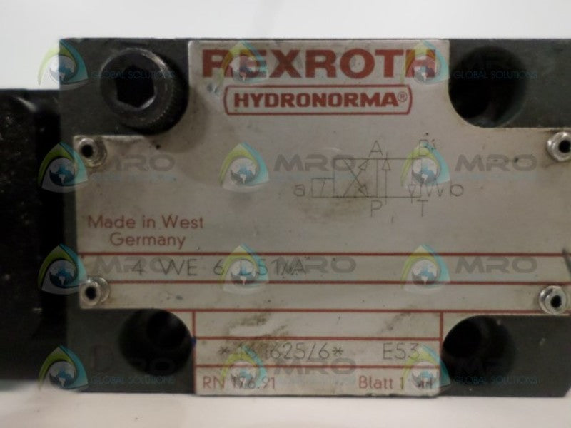 REXROTH 4WE6D51/A DIRECTIONAL CONTROL VALVE UNMP