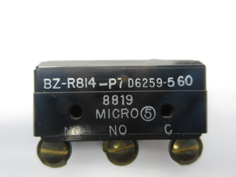 MICRO SWITCH BZ-R814-P7 D6259-560 480VAC 15A NSNP