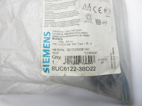 SIEMENS 8UC6122-3BD22 NSMP