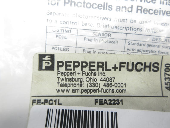 PEPPERL+FUCHS FE-PC1L NSMP