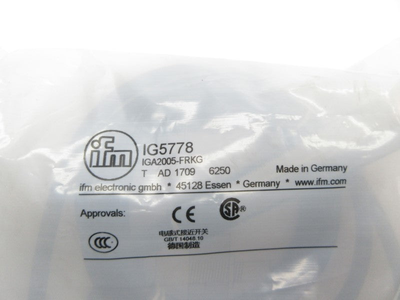 IFM EFECTOR IG5778 IGA2005-FRKG NSMP