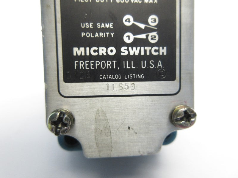 MICRO SWITCH 1LS53 600VAC 10A UNMP