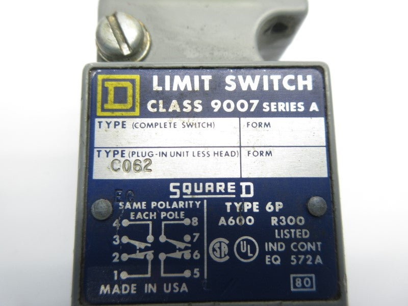 SQUARE D 9007C062 SER. A (AS PICTURED) UNMP