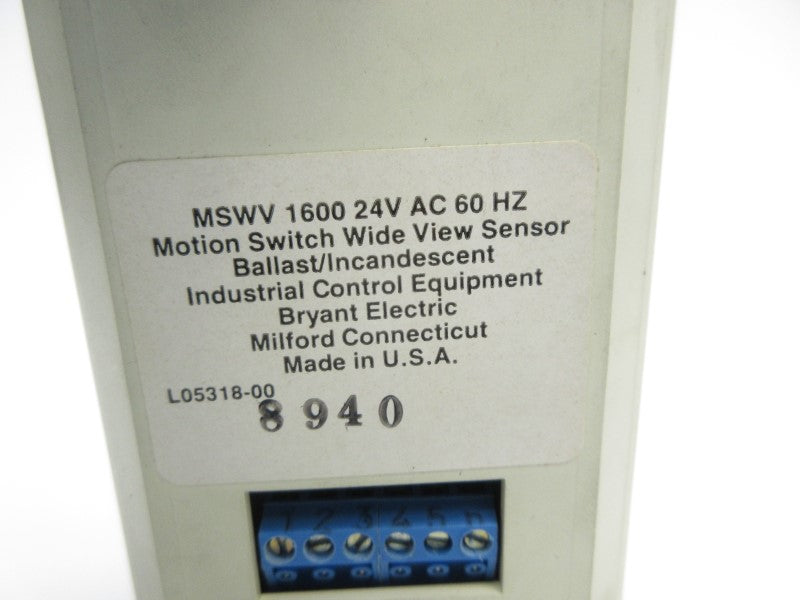 BRYANT MSWV1600 24VAC UNMP