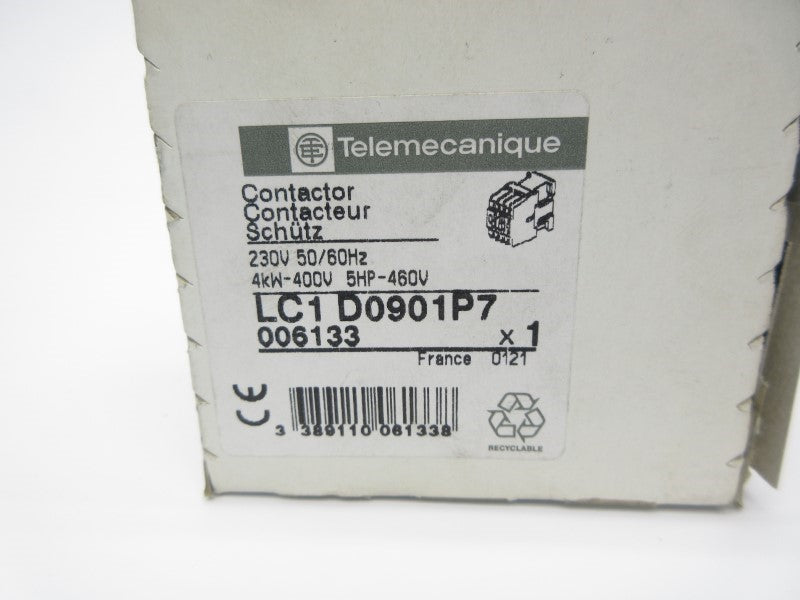 TELEMECANIQUE LC1D0901P7 230V NSMP