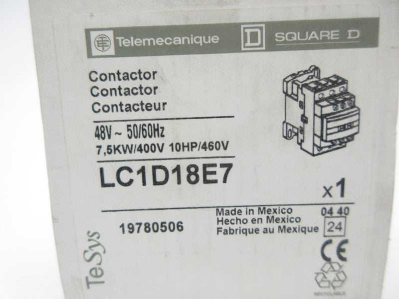 TELEMECANIQUE LC1D18E7 48V NSMP